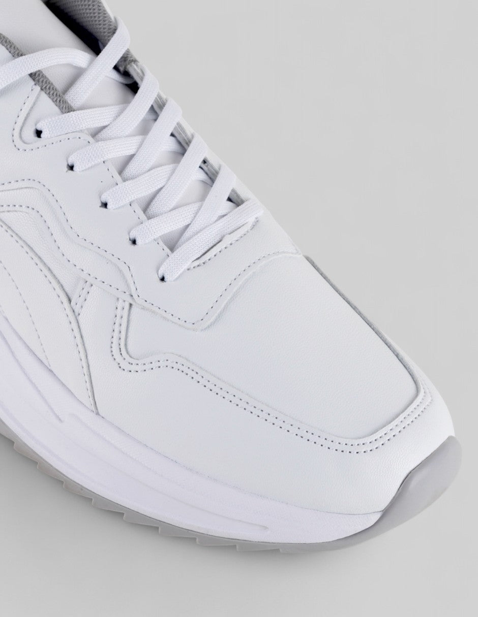 Tenis tipo deportivo  Urban trace en Piel vegana – Blanco
