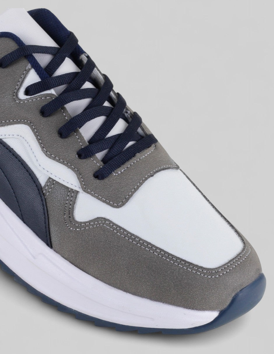 Tenis tipo deportivo  Urban trace en Piel vegana – Gris