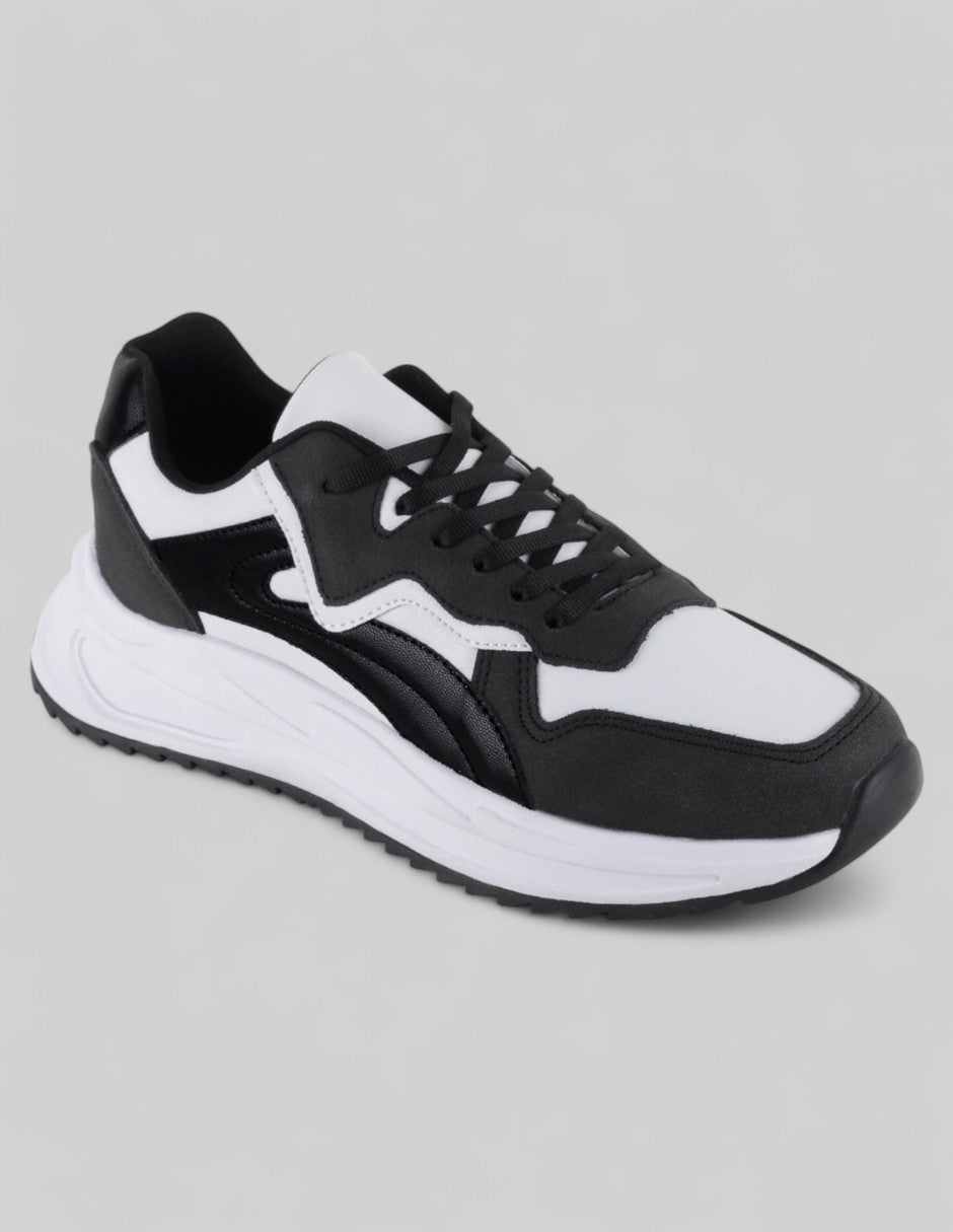 Tenis tipo deportivo Exterior Piel vegana Color Negro Para Mujer De RBCOLLECTION
