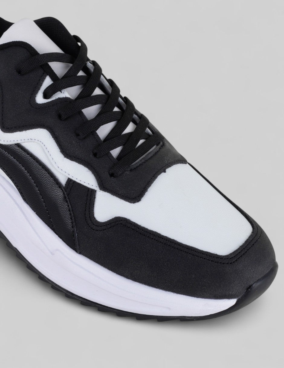 Tenis tipo deportivo  Urban trace en Piel vegana – Negro