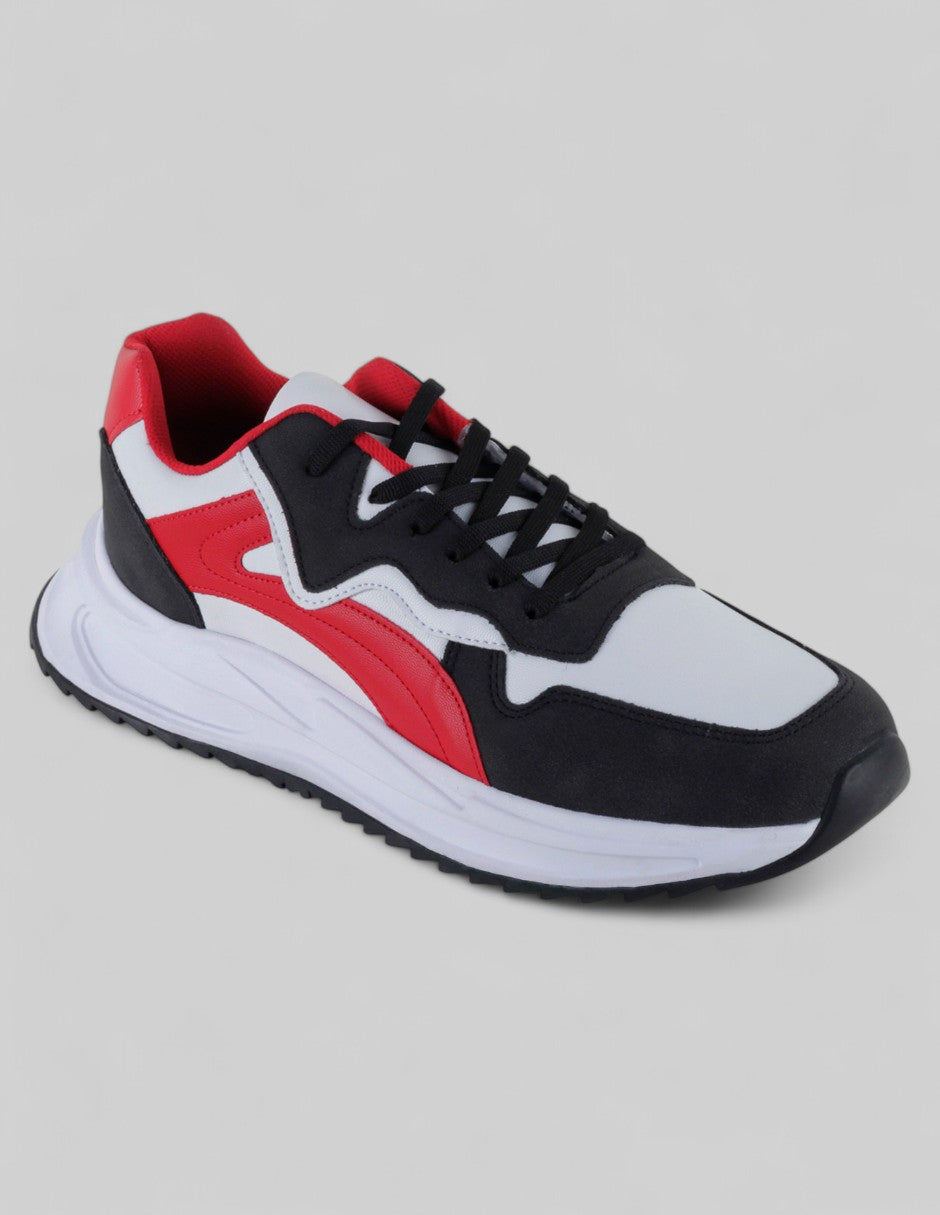 Tenis tipo deportivo Exterior Piel vegana Color Negro Para Hombre De RBCOLLECTION
