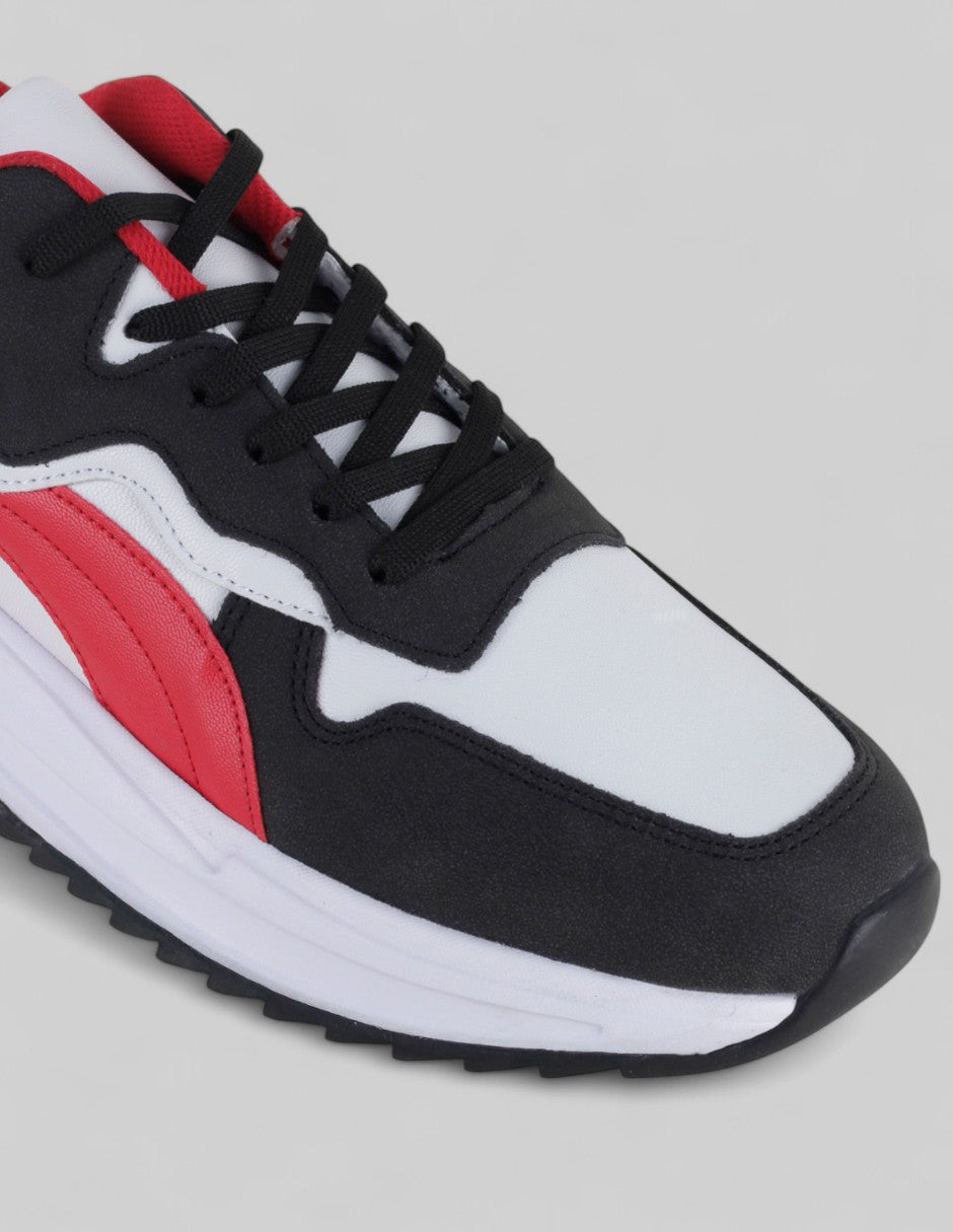 Tenis tipo deportivo  Urban trace en Piel vegana – Negro