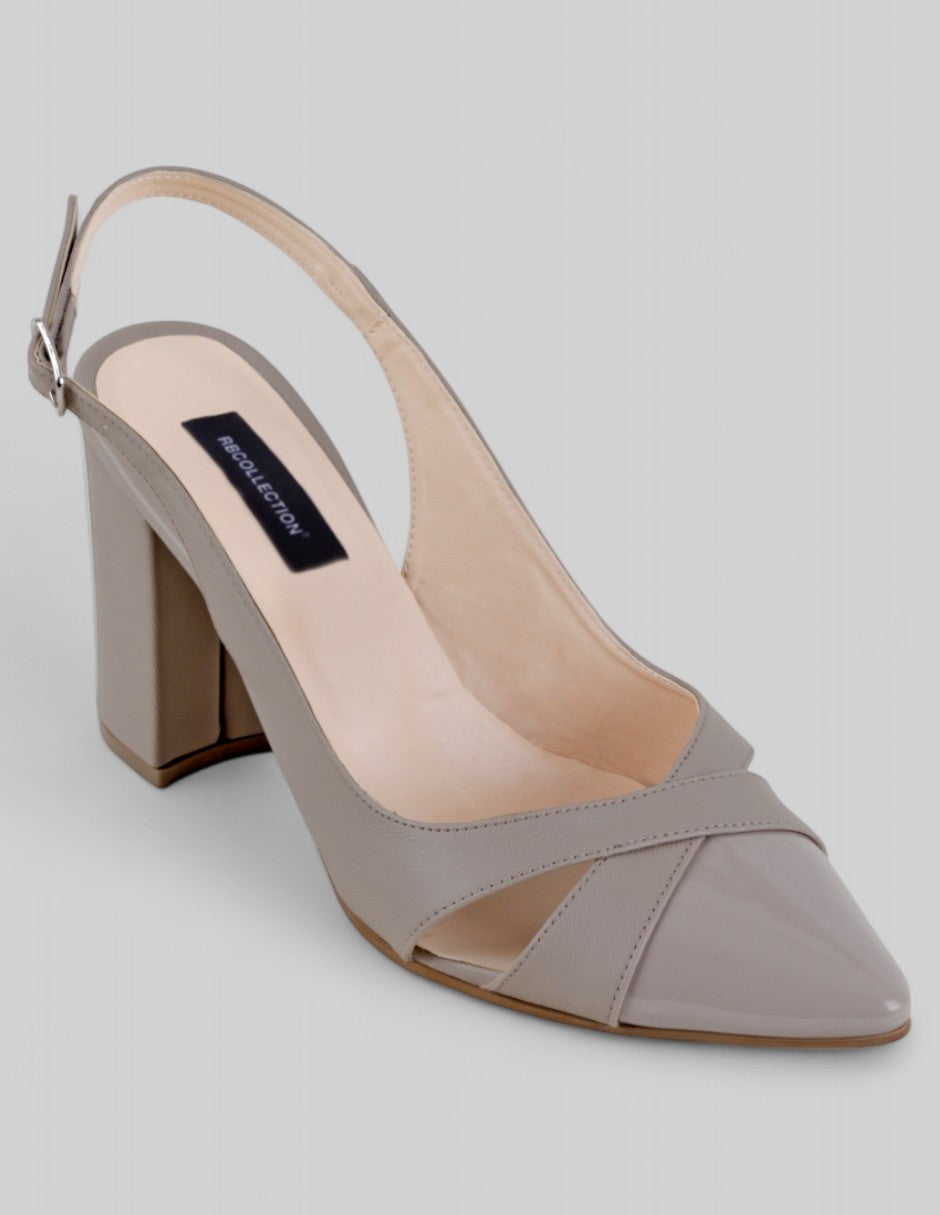 Zapatillas Vélina en Piel vegana – Beige