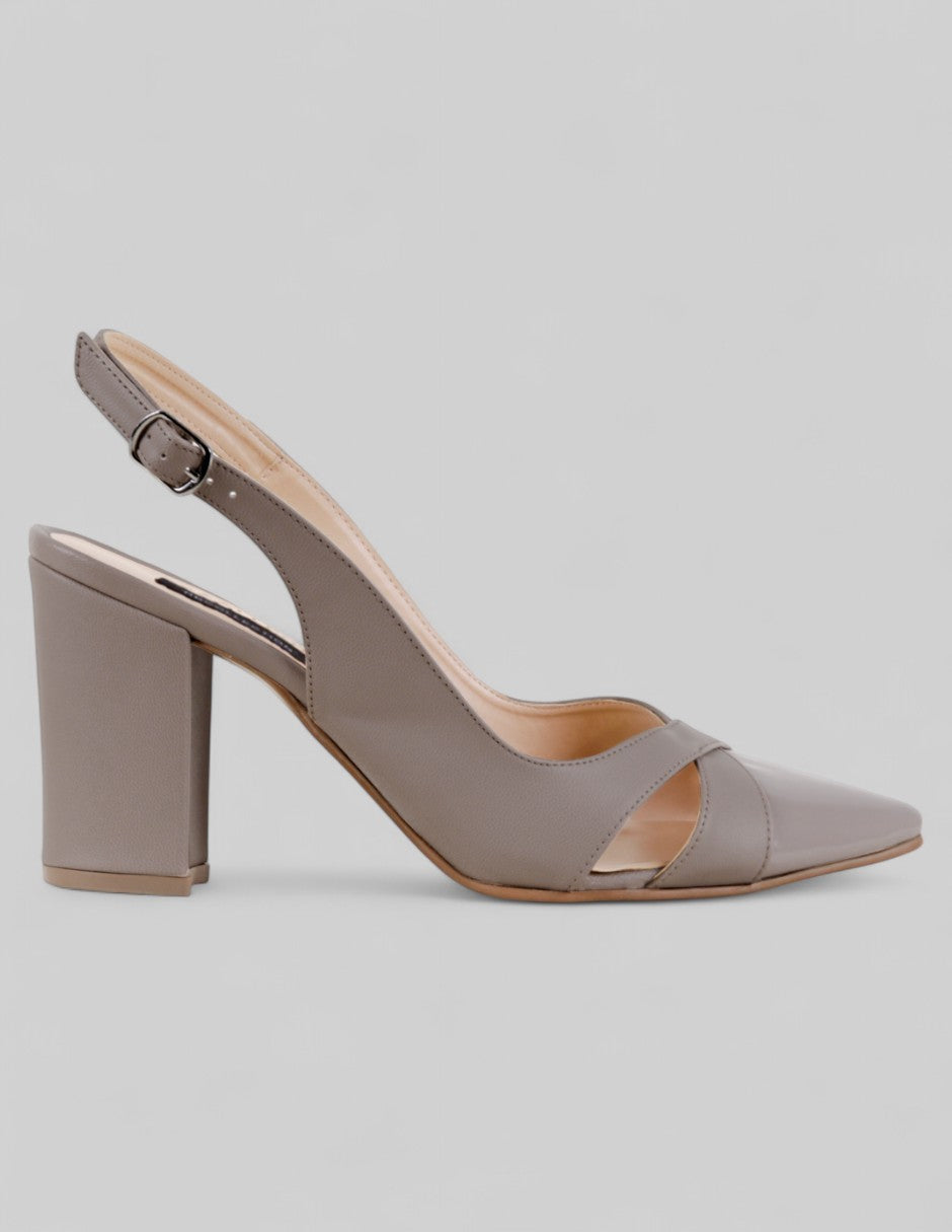 Zapatillas Vélina en Piel vegana – Beige