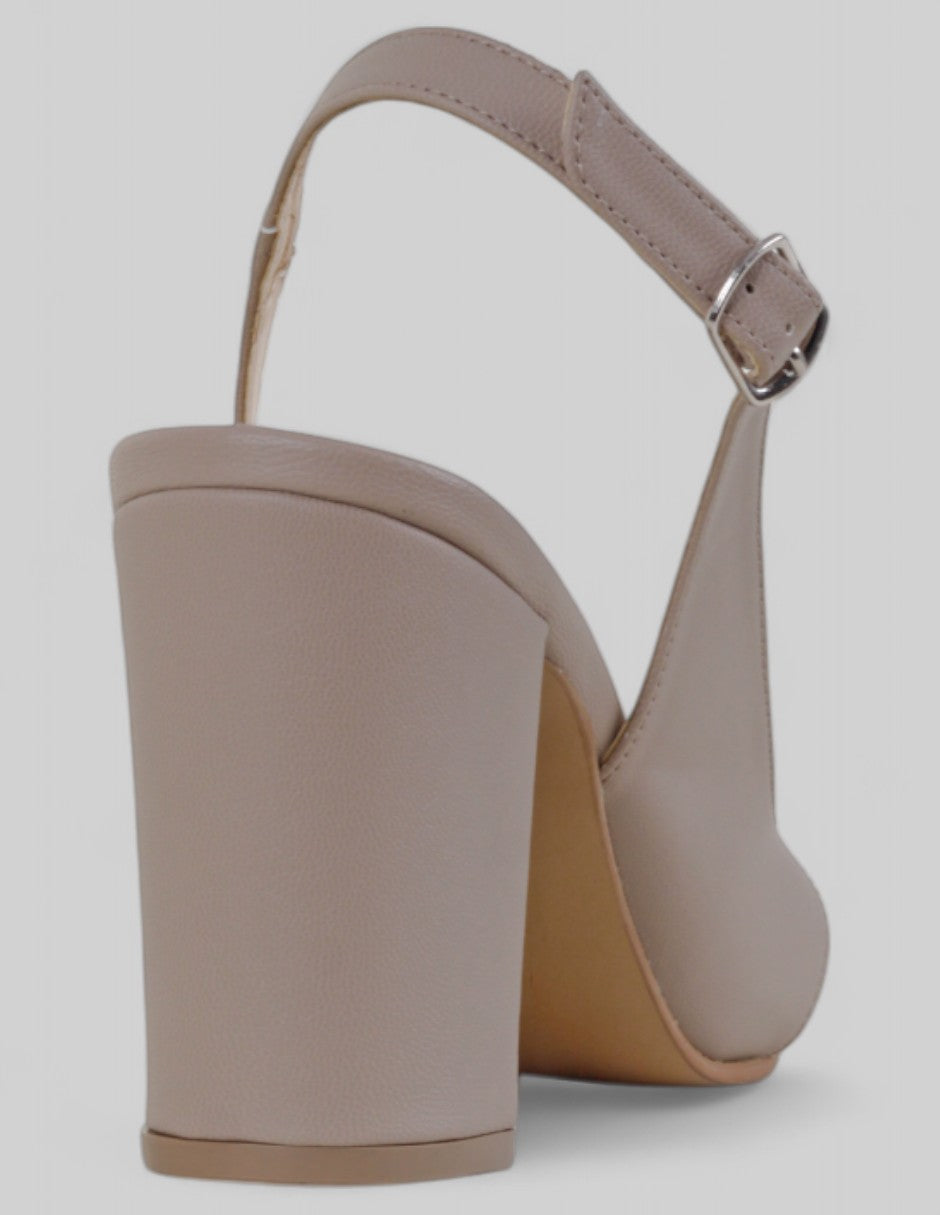 Zapatillas Vélina en Piel vegana – Beige