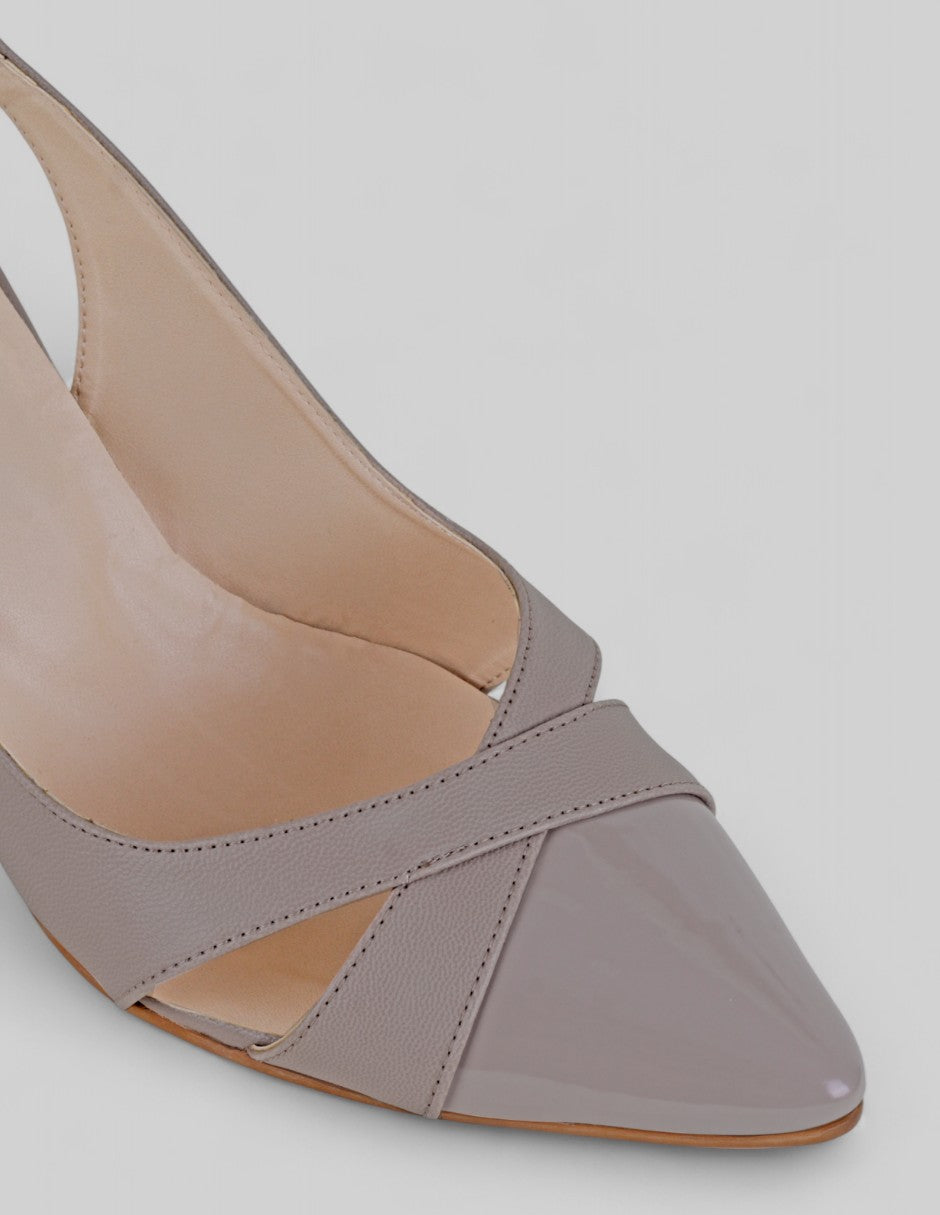 Zapatillas Vélina en Piel vegana – Beige