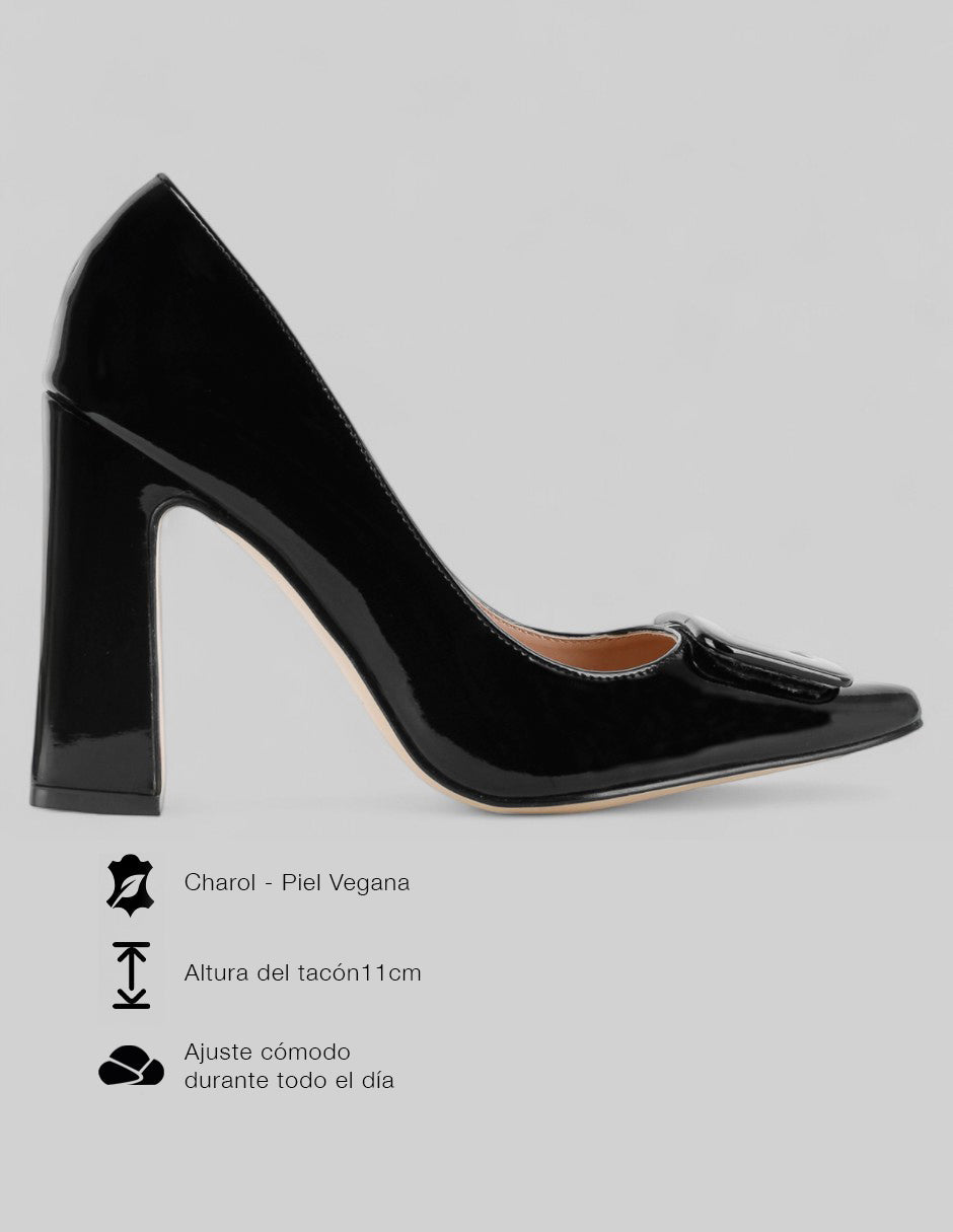 Zapatillas Tender en CHAROL – Negro