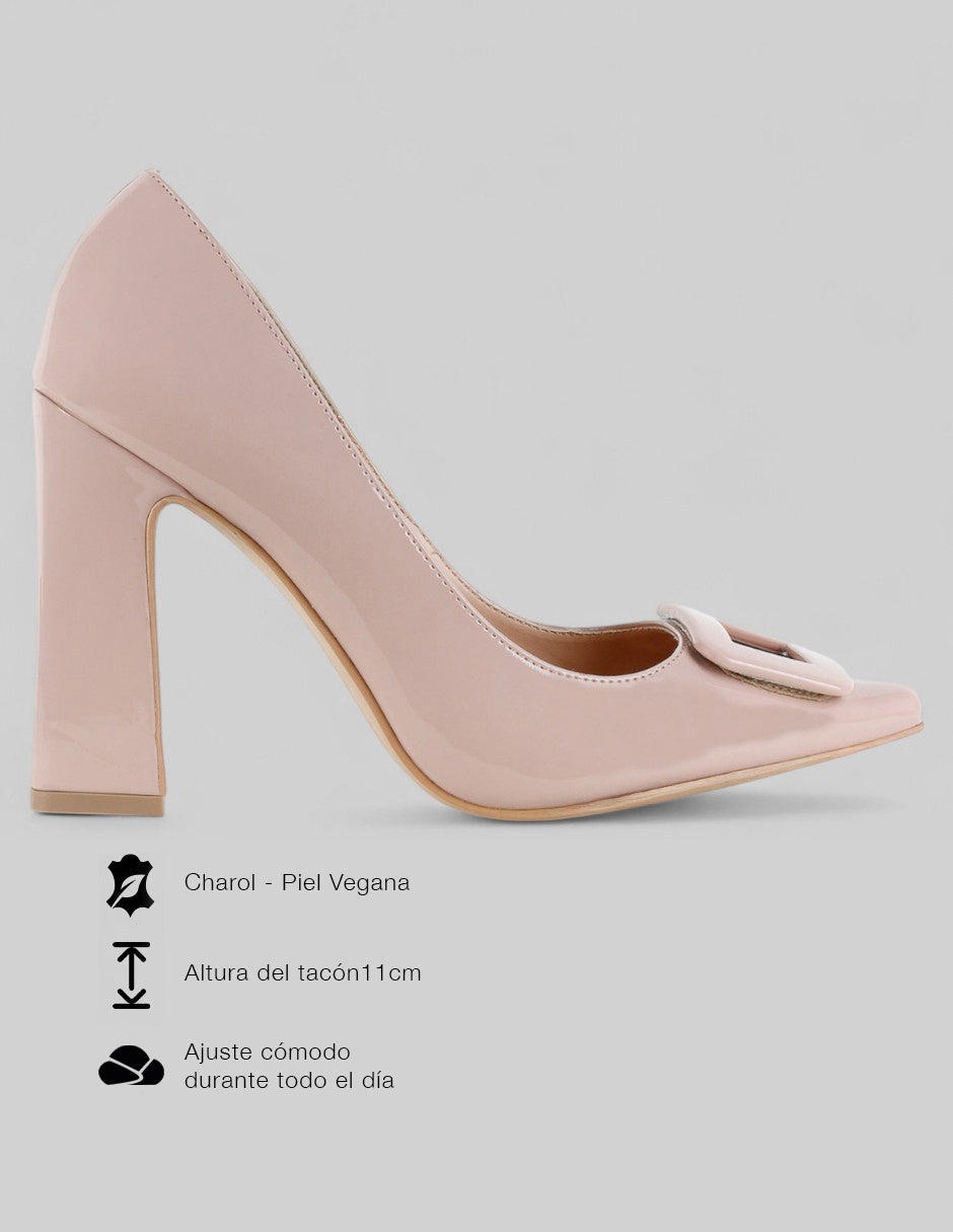 Zapatillas Tender en CHAROL – Beige