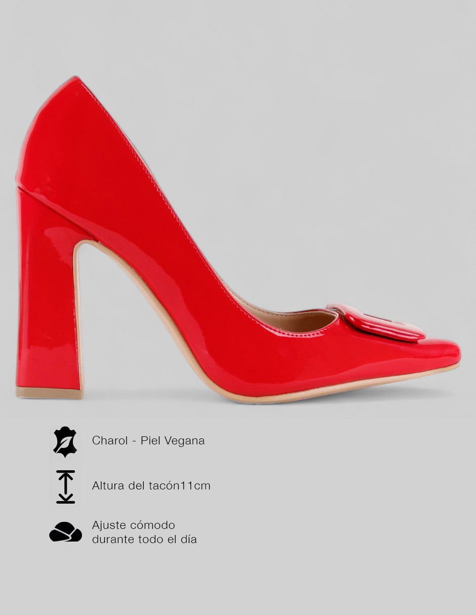 Zapatillas Tender en CHAROL – Rojo