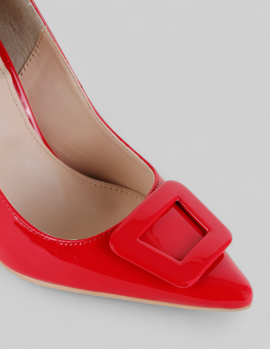 Zapatillas Tender en CHAROL – Rojo
