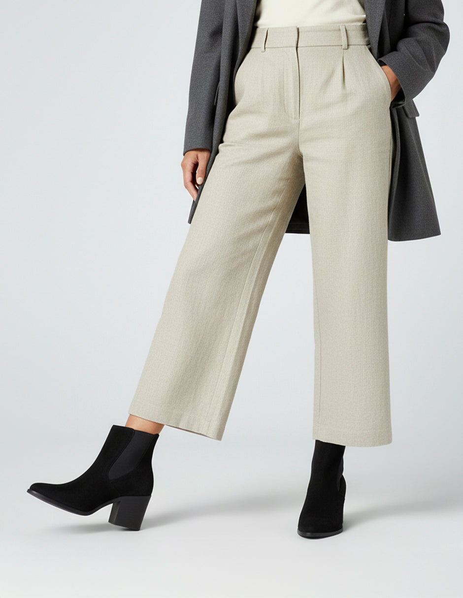 Botín con tacón Tender en Gamuza – Negro