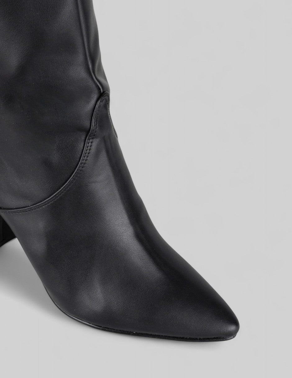 Botas altas Signature Line en Piel – Negro
