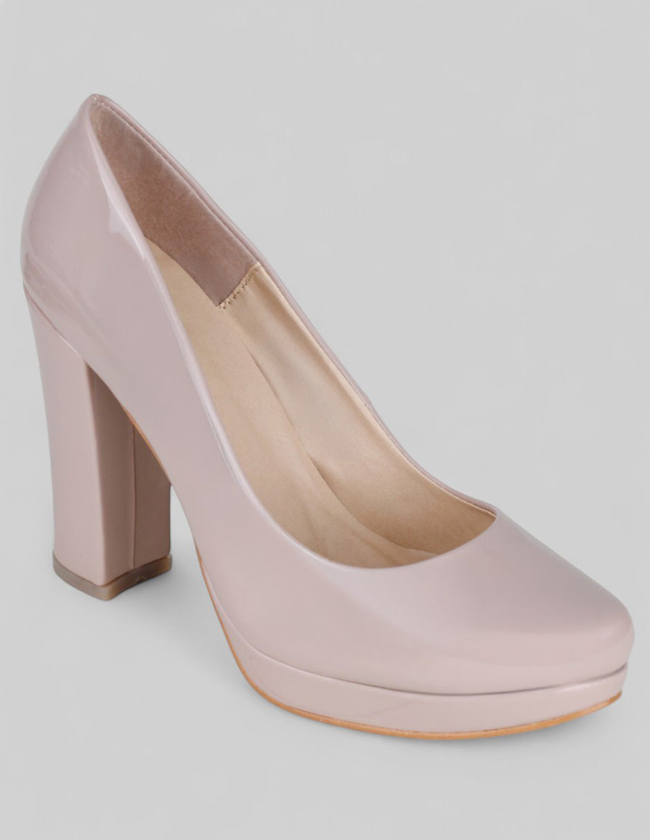 Zapatillas Drop Day en Charol – Beige