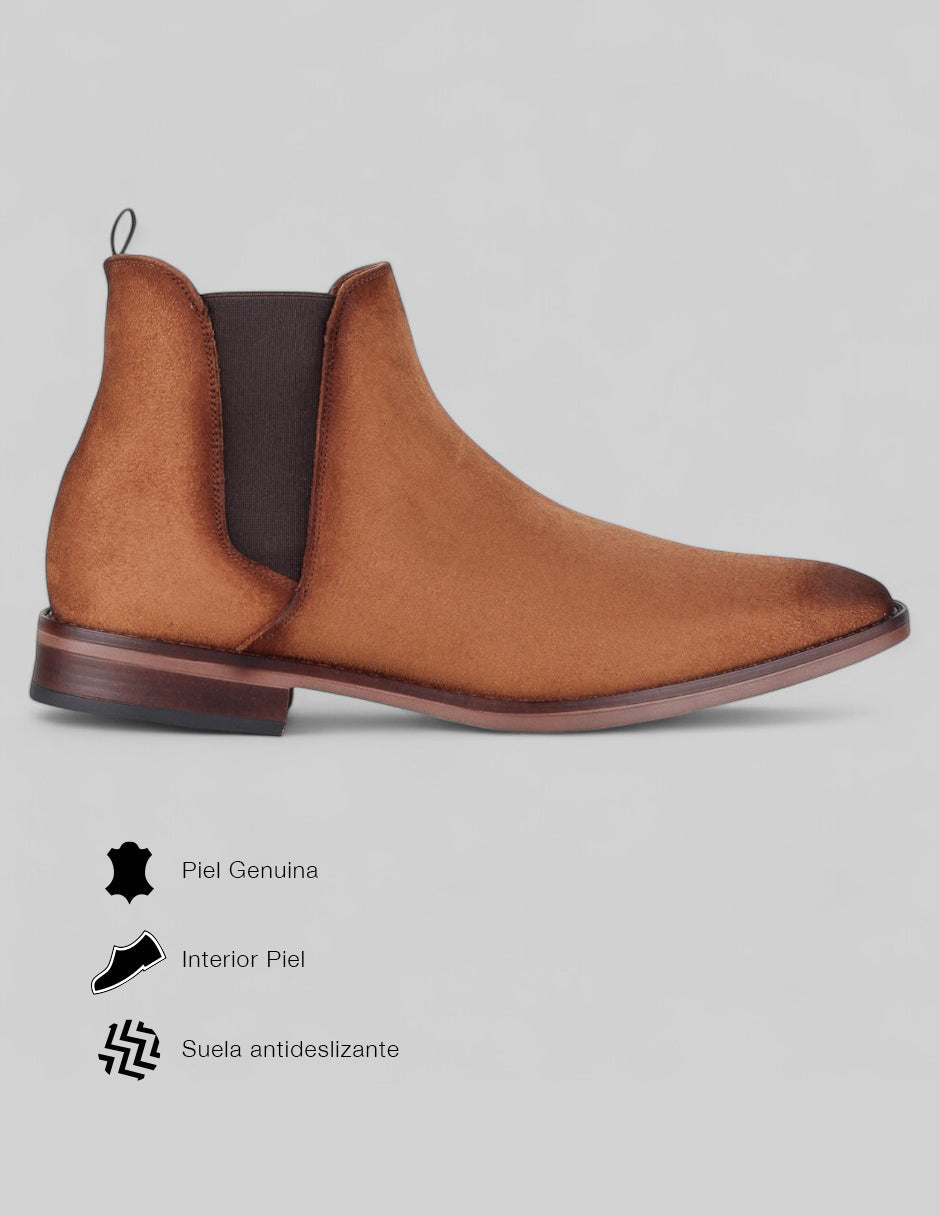 Botas casuales Signature Line en Piel – Café