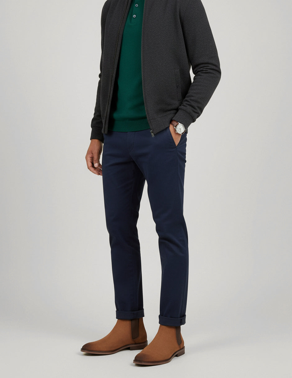 Botas casuales Signature Line en Piel – Café