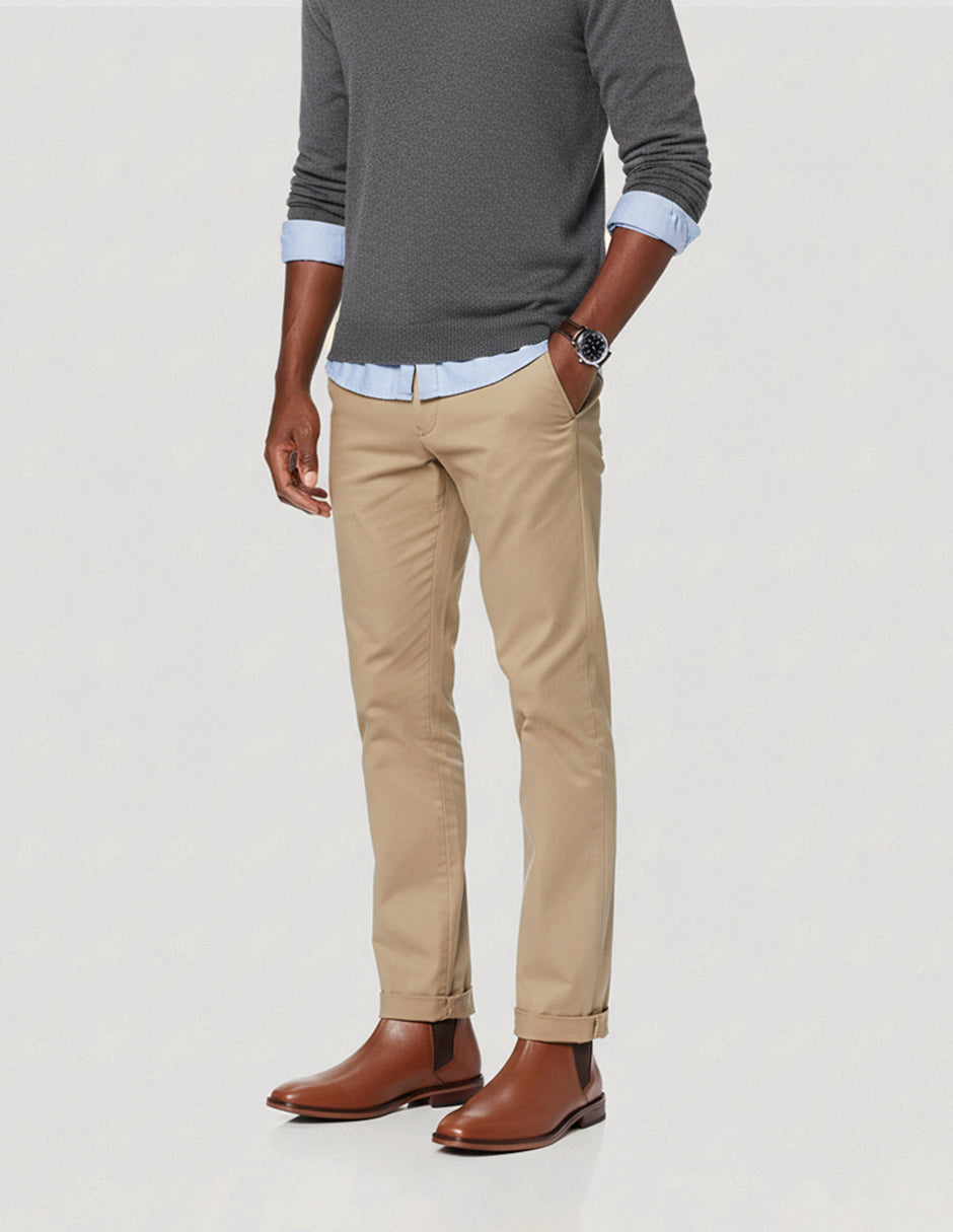 Botas casuales Signature Line en Piel – Café