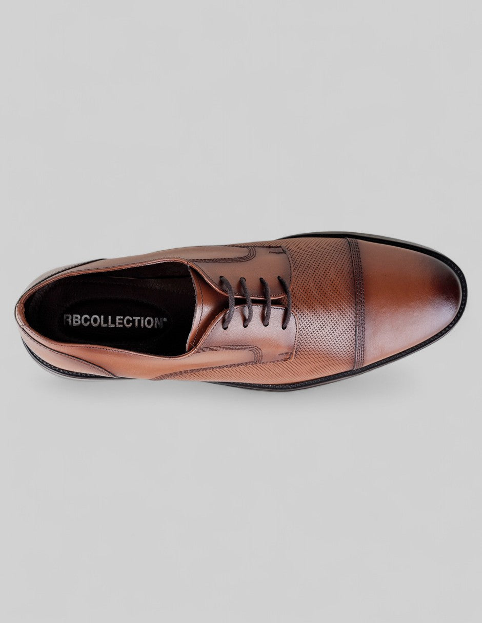 Oxfords Signature Line  en Piel – Café