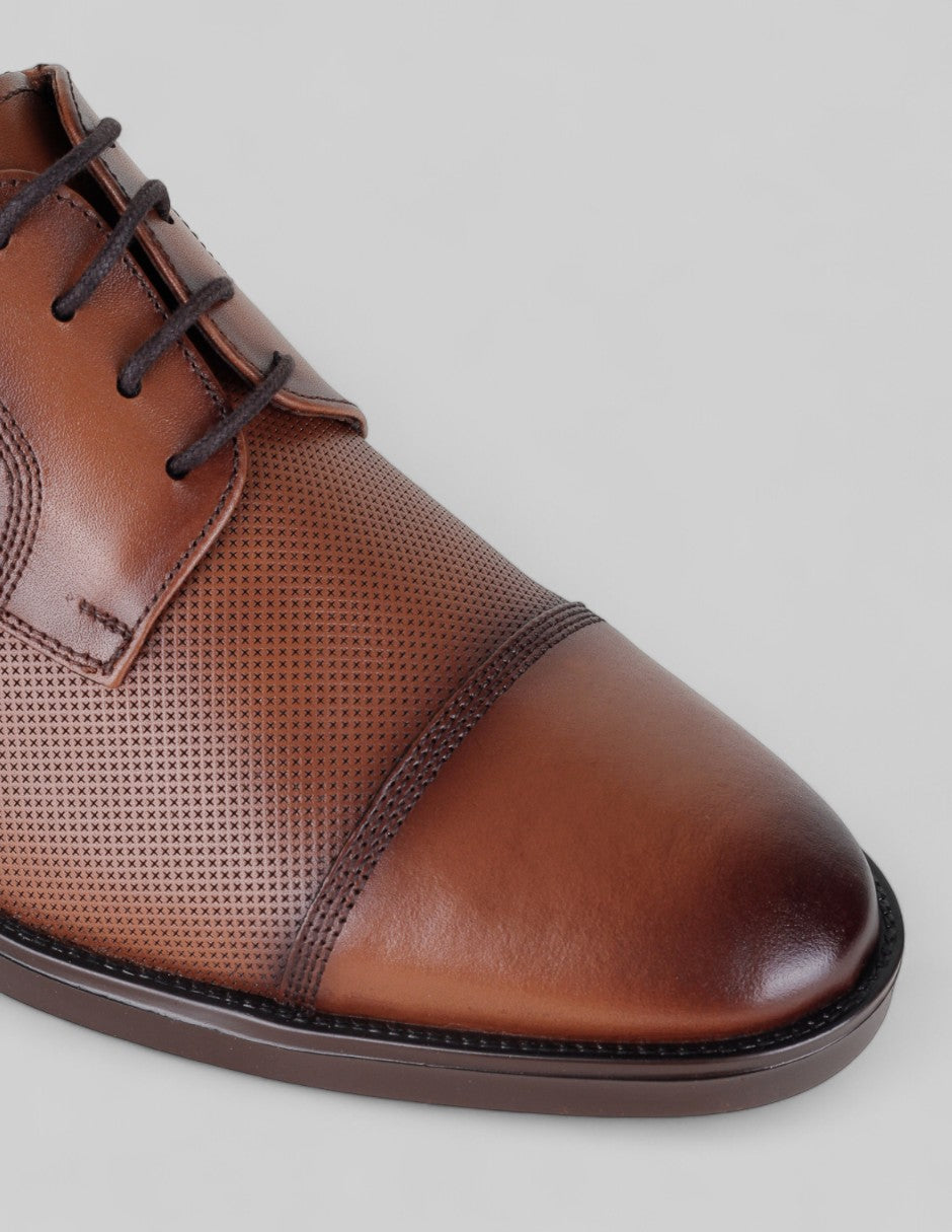 Oxfords Signature Line  en Piel – Café
