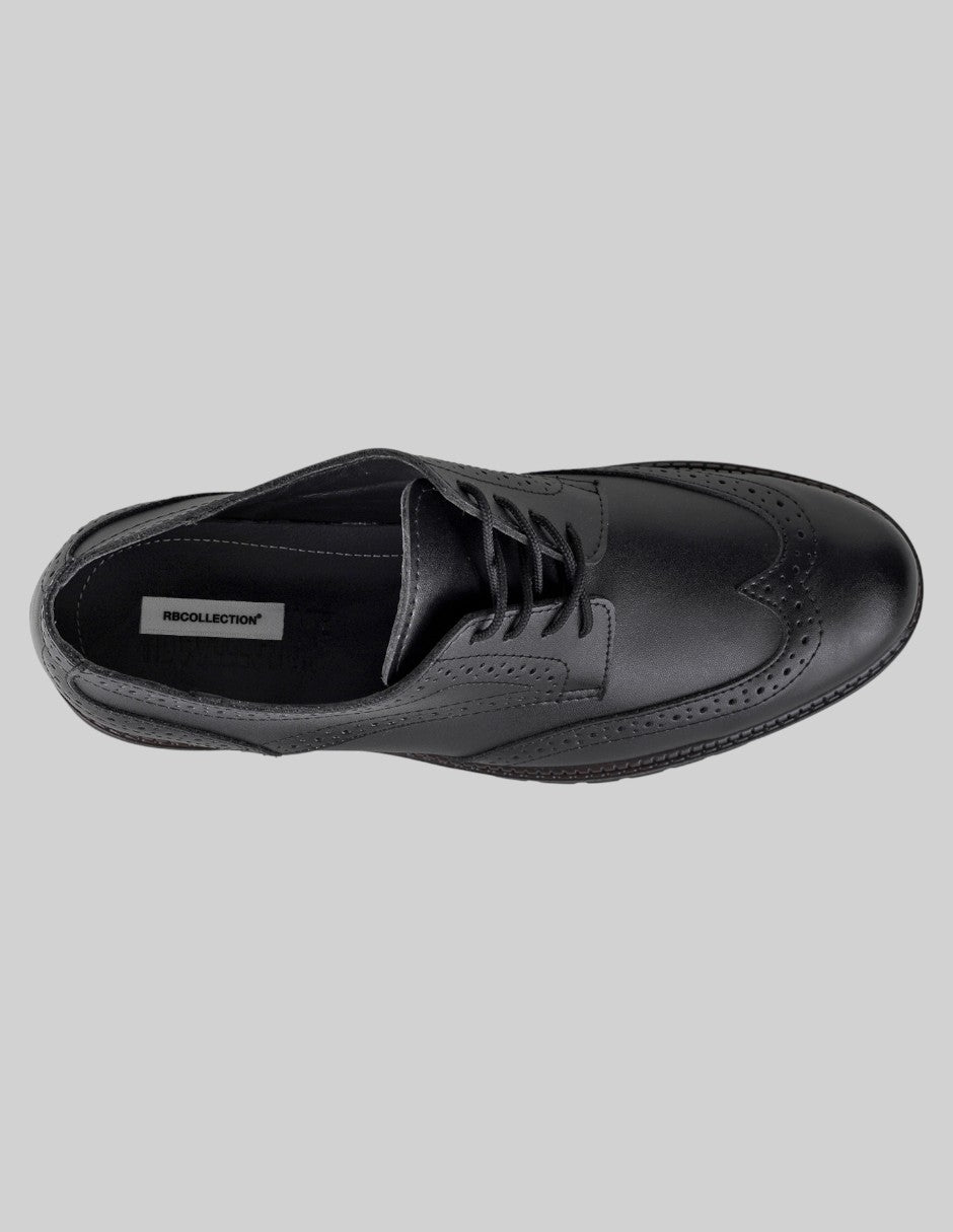 Oxfords Signature Line en Piel – Negro