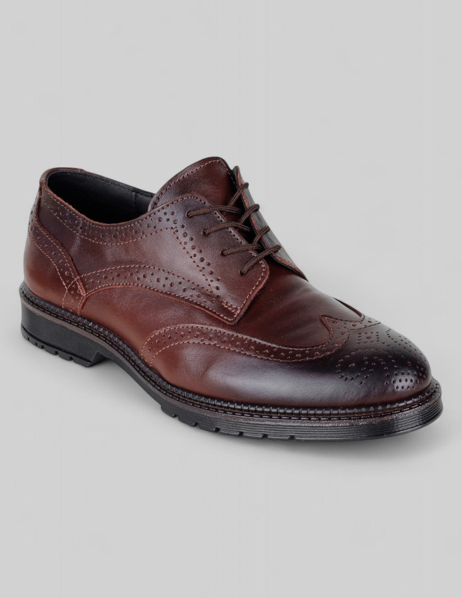 Oxfords Exterior Piel Color Café Para Hombre De RBCOLLECTION