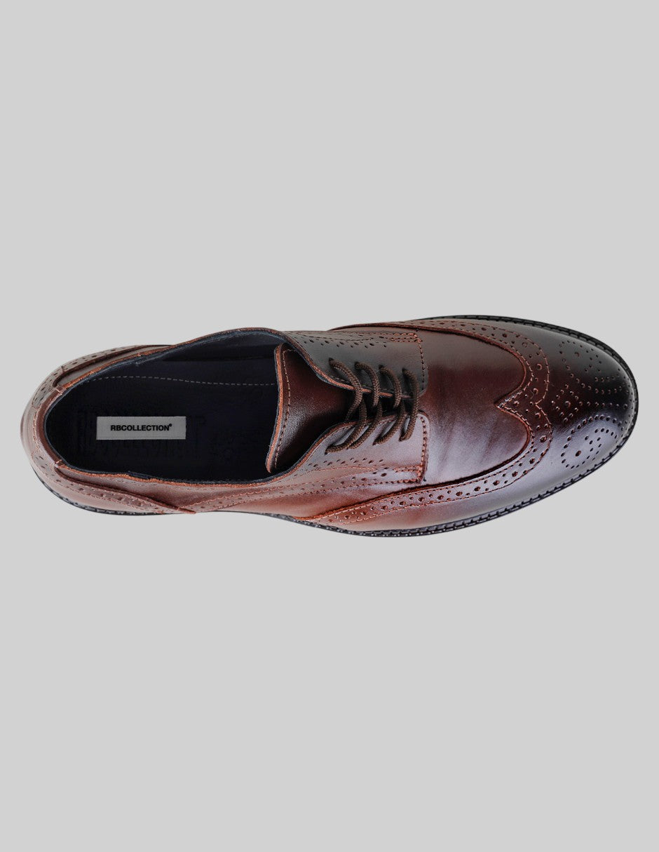 Oxfords Signature Line en Piel – Café