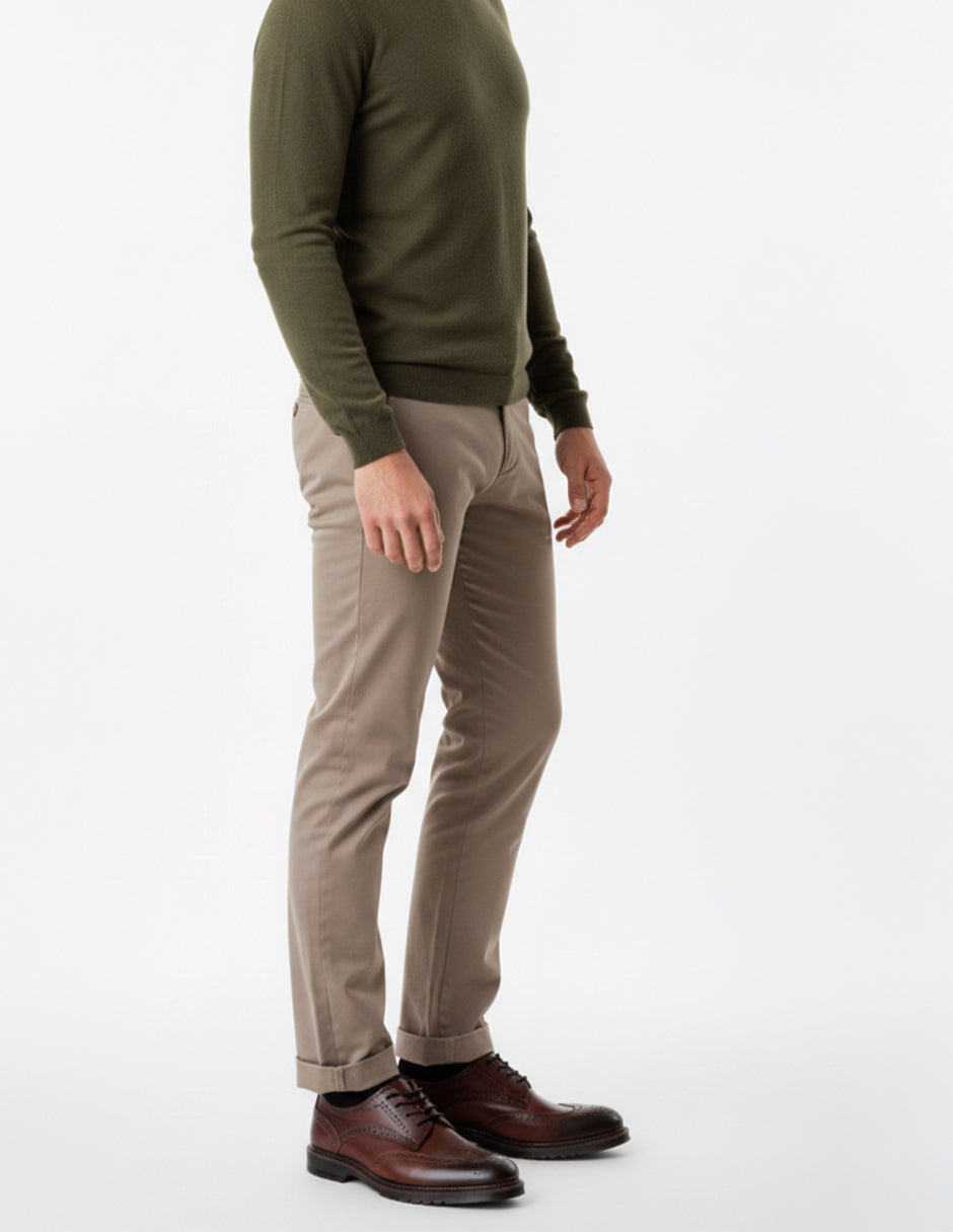 Oxfords Signature Line en Piel – Café