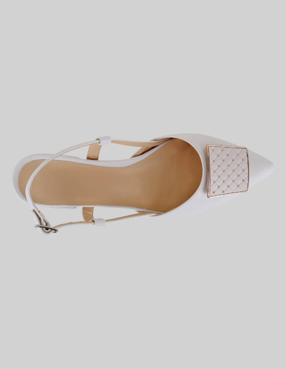 Flats puntales Onne en Piel vegana – Beige