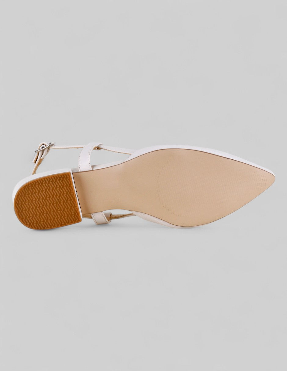 Flats puntales Onne en Piel vegana – Beige