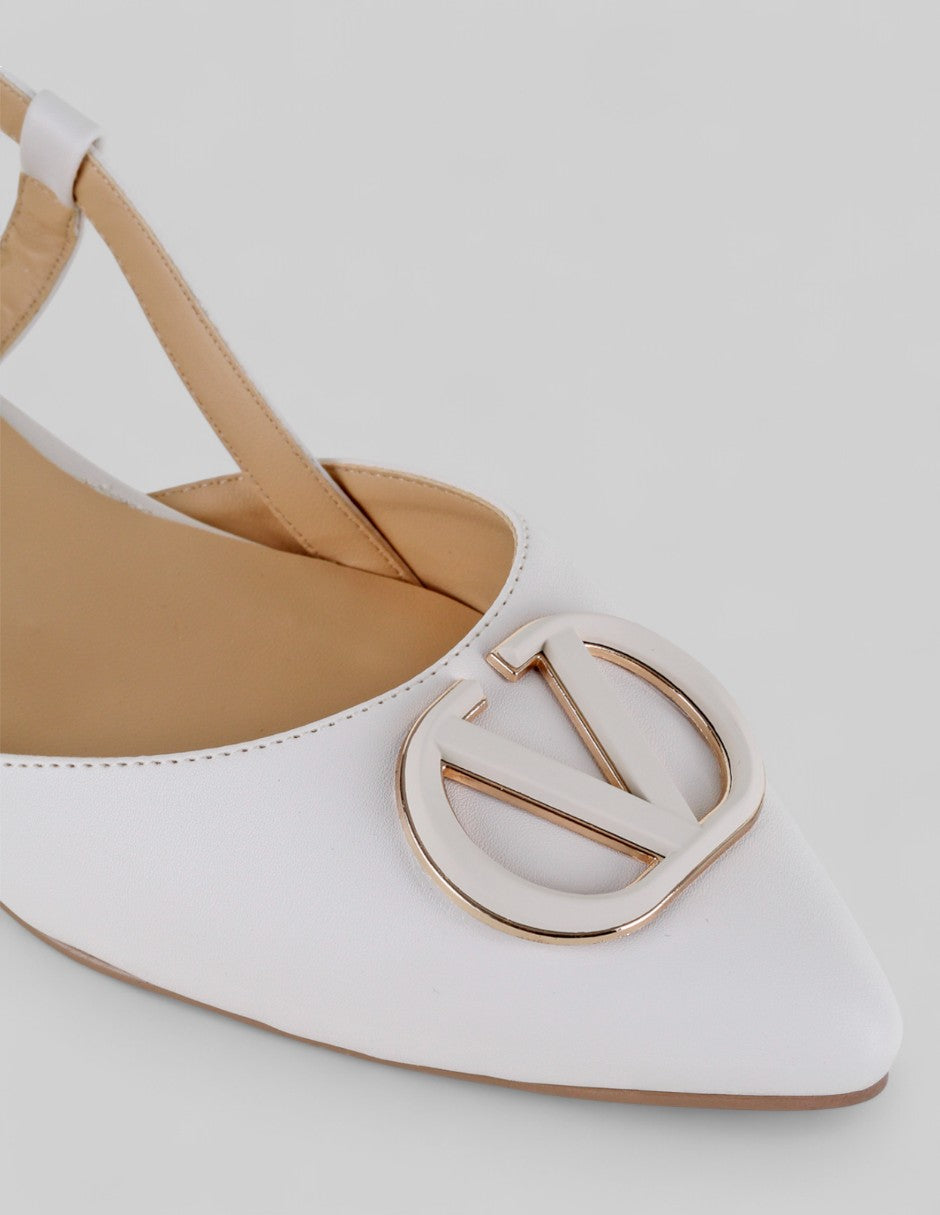 Flats puntales Onne en Piel vegana – Beige