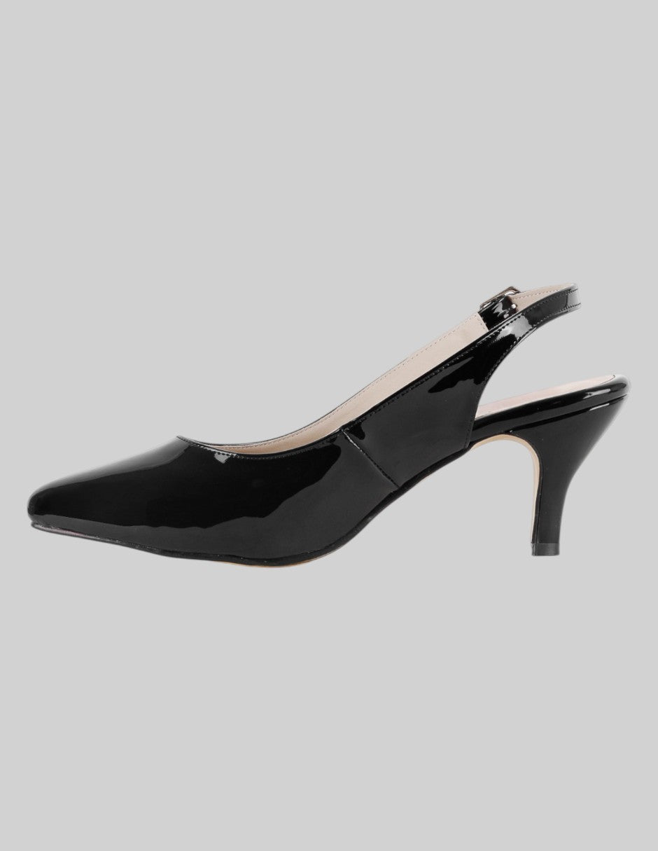 Zapatillas Classy en Charol – Negro