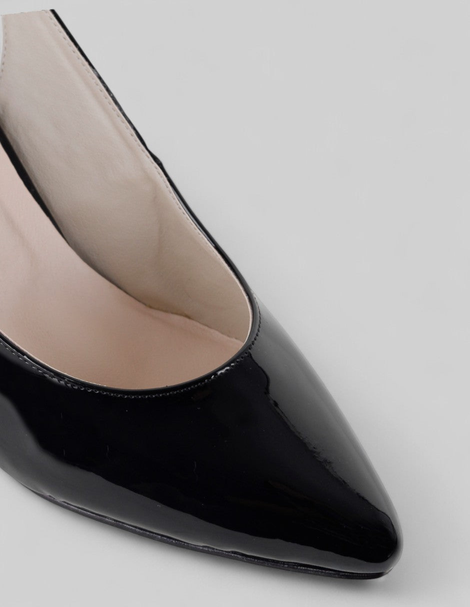 Zapatillas Classy en Charol – Negro