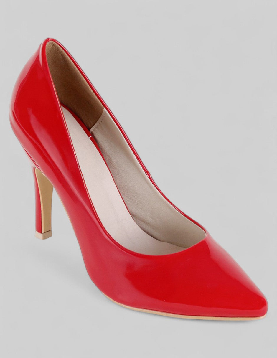 Zapatillas Exterior Charol Color Rojo Para Mujer De RBBASICS