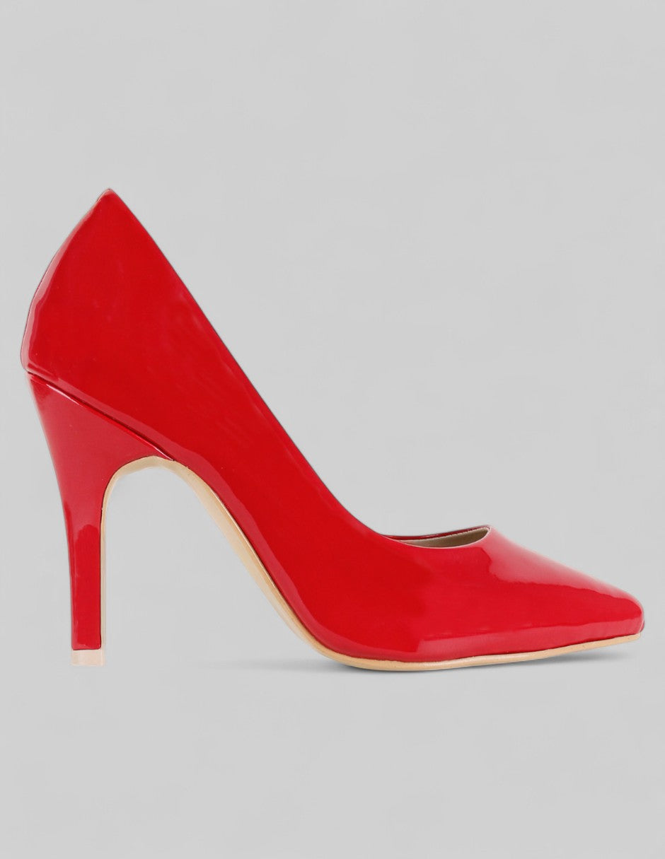Zapatillas Classy en Charol – Rojo