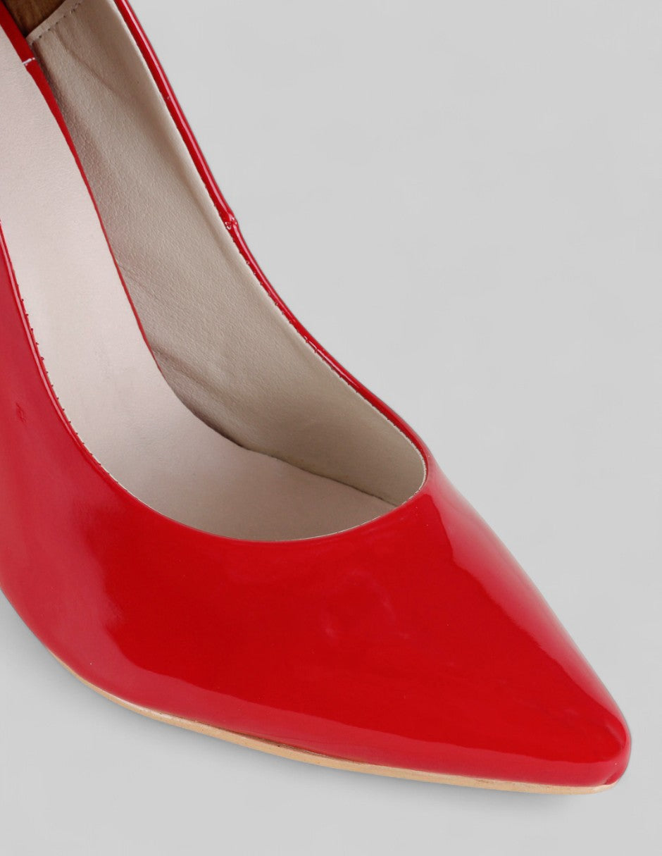 Zapatillas Classy en Charol – Rojo