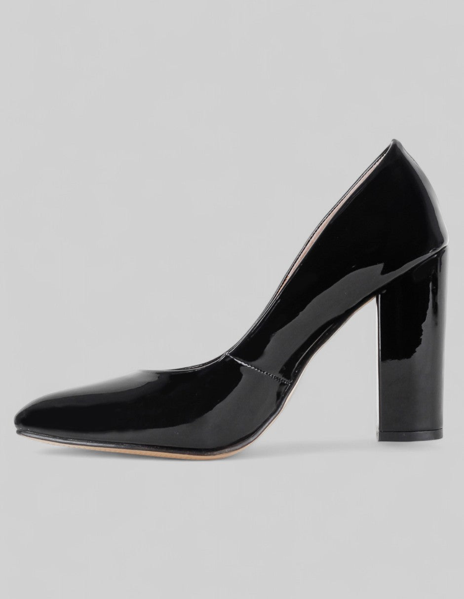 Zapatillas Classy en Charol – Negro