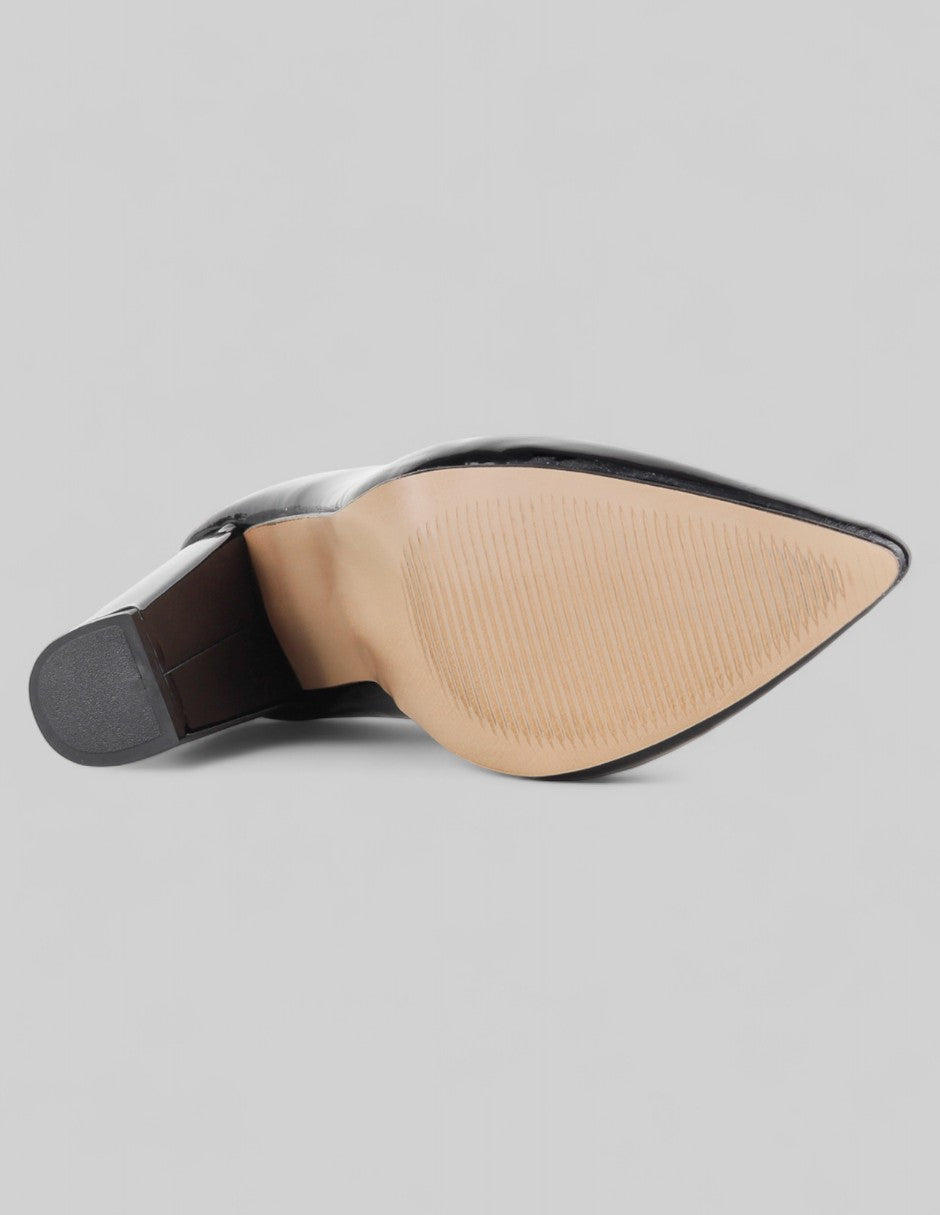 Zapatillas Classy en Charol – Negro