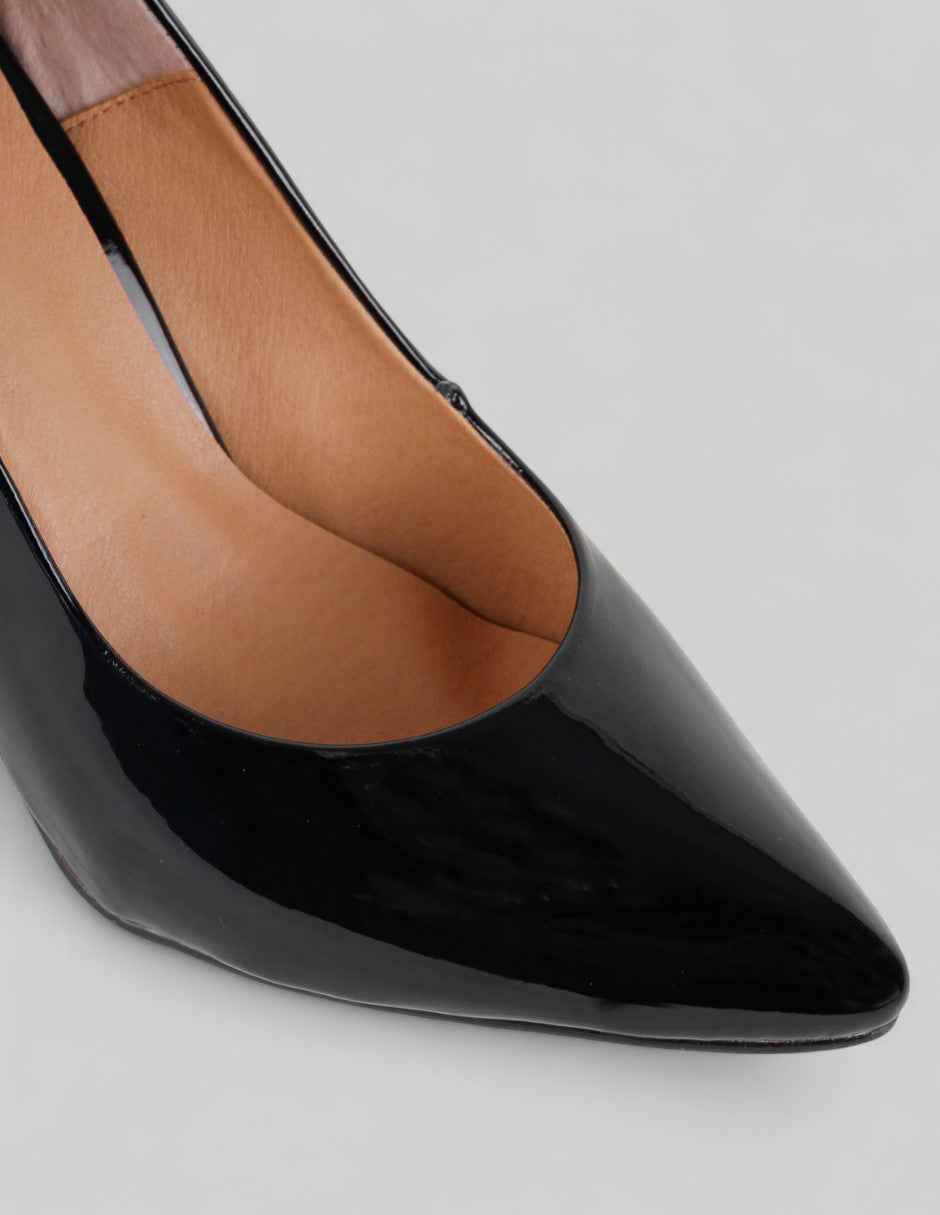 Zapatillas Classy en Charol – Negro