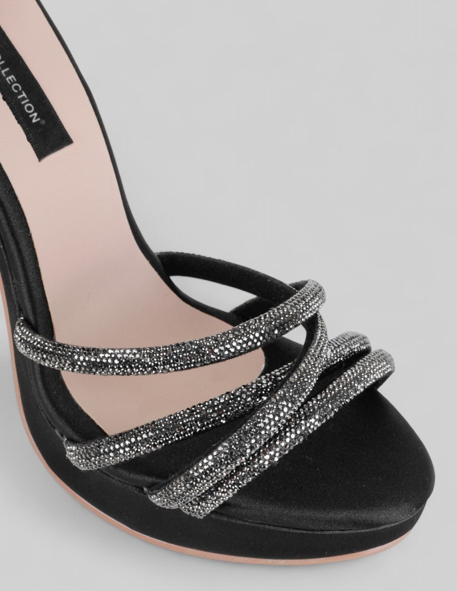 Sandalia con tacón Glowm en Sintético – Negro