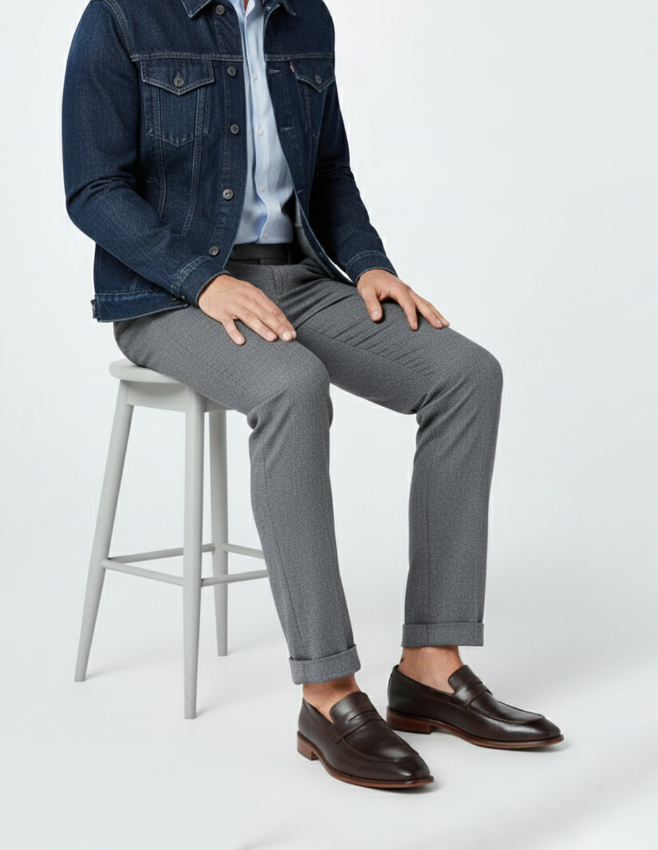 Mocasines Signature line en Piel – Café