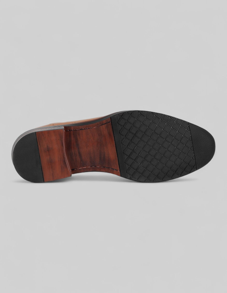 Mocasines Signature line en Piel – Café