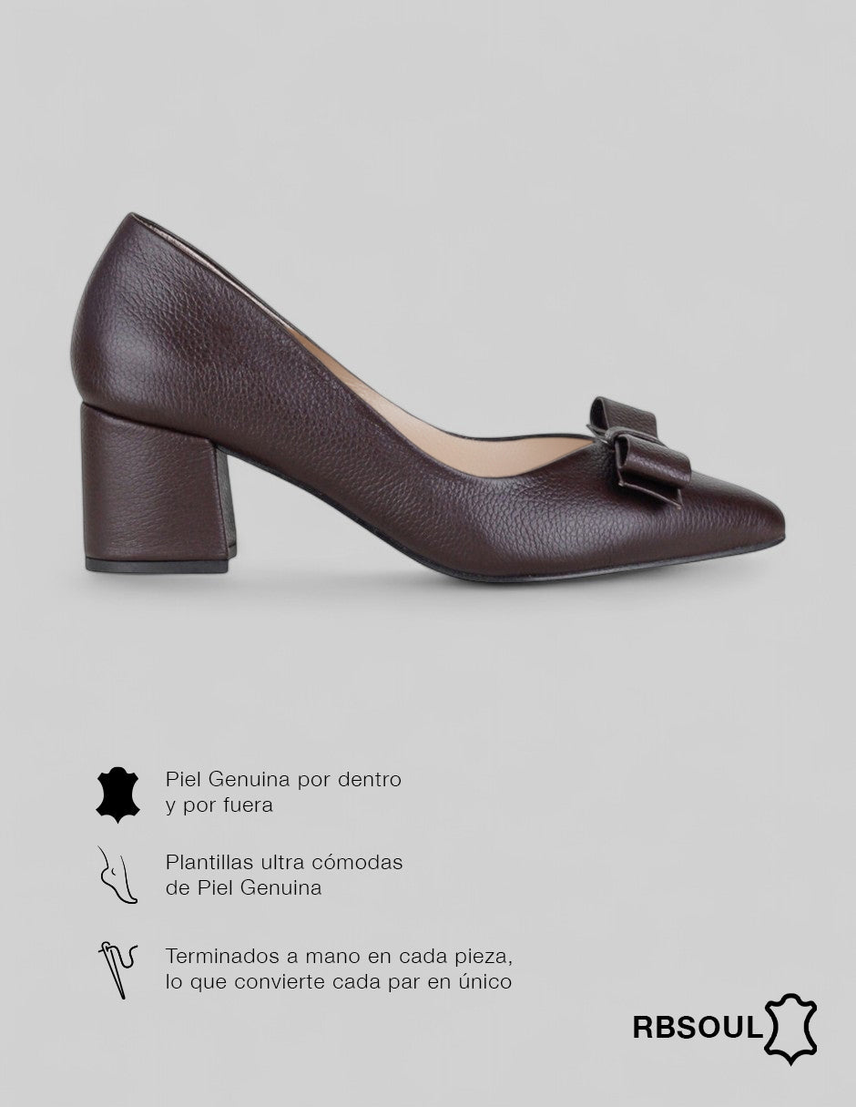 Zapatillas Signature Line en Piel – Café