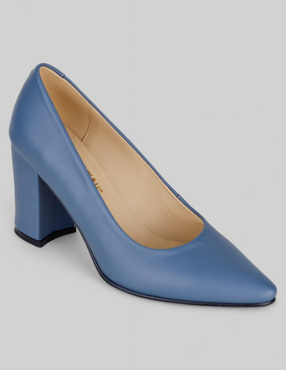 Zapatillas Signature Line en Piel – Azul
