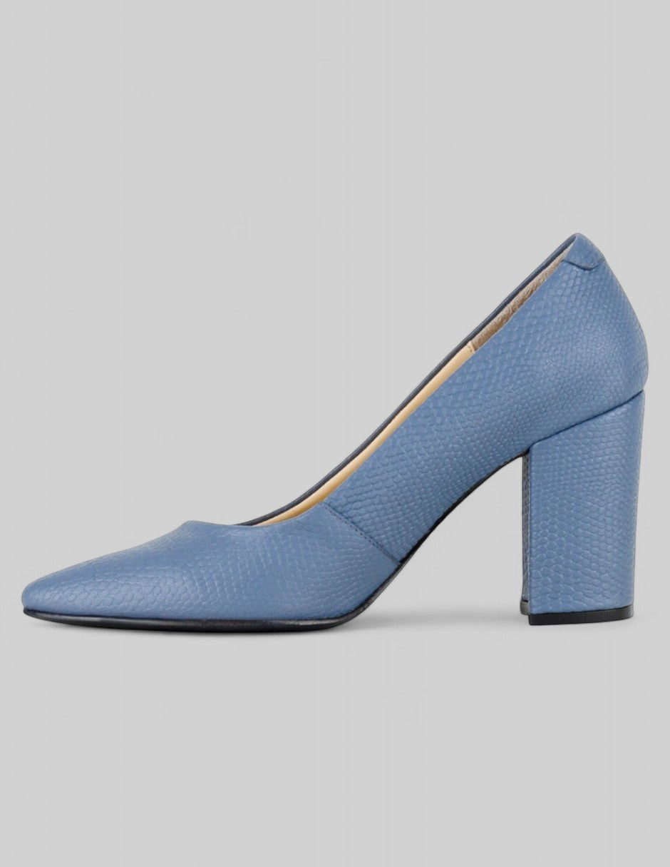 Zapatillas Signature Line en Piel – Azul