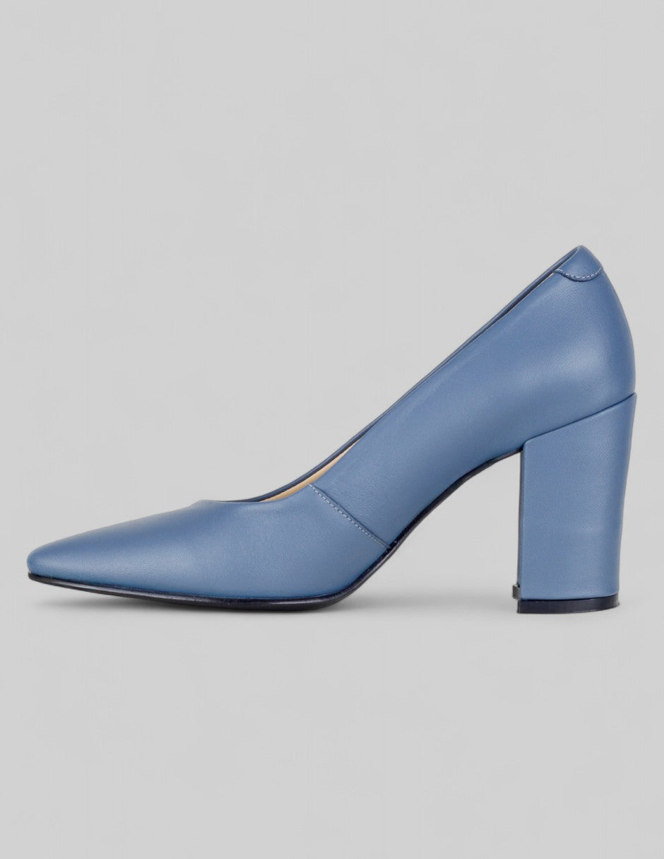 Zapatillas Signature Line en Piel – Azul