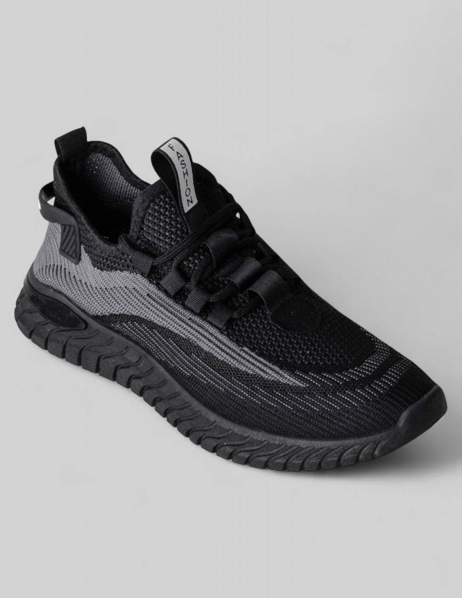 Tenis tipo deportivo Exterior Textil Color Negro Para Hombre De RBBASICS