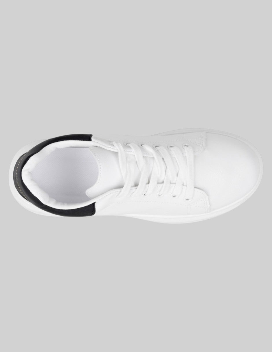 Tenis con cordones  Grid en Sintético – Blanco