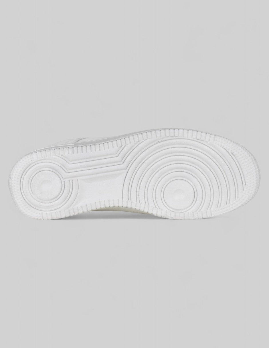 Tenis con cordones  Grid en Sintético – Blanco