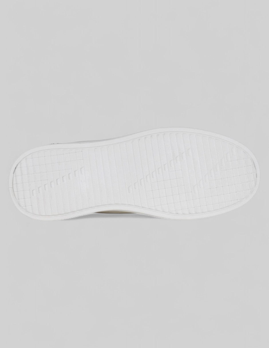 Tenis con cordones  Grid en Sintético – Blanco