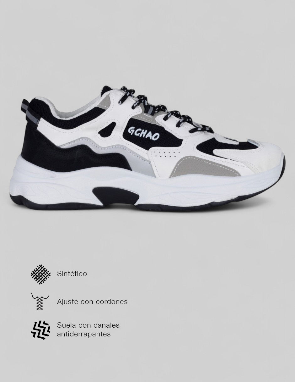 Tenis tipo deportivo  Stormer en Textil – Gris