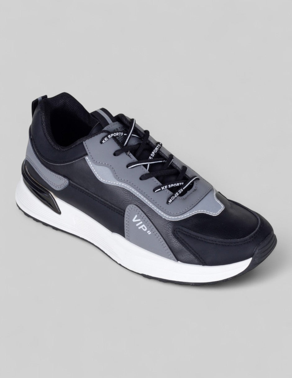 Tenis tipo deportivo Exterior Sintético Color Negro Para Hombre De RBBASICS